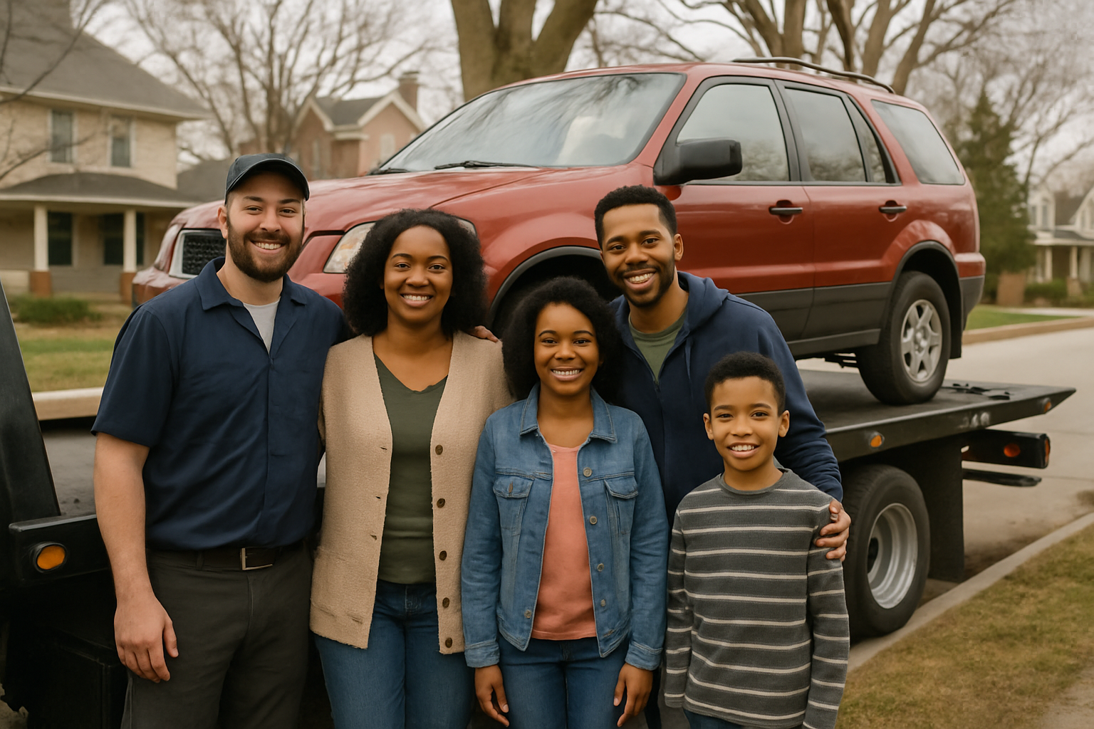Vehicle donation moment in Springfield